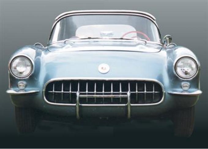 53-57 Complete Grille Assembly - Stamped Brass Oval