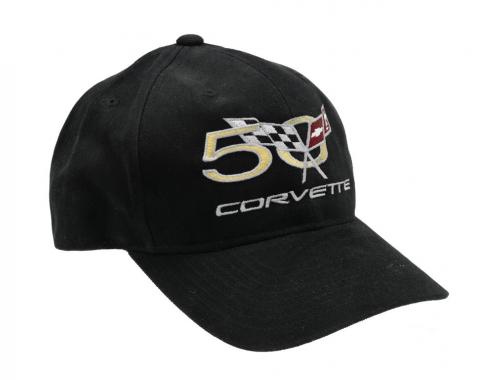 Hat - Black Twill With 50th Anniversary Logo