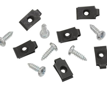 Redline Restomotive® 1963-1964 Chevrolet Corvette 12 Piece Grille Moulding Screws with Nut