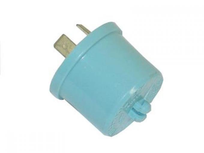66-72 Turn Signal Flasher #224 Blue Plastic NOS