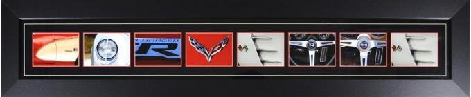 Corvette Word Framed Panorama Print