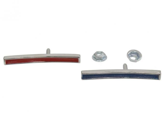 60-62 Dash Insert - Red And Blue Bars With Nuts