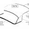 56-62 Hardtop Side Rail Weatherstrip - Horizontal Over Side Window Rh