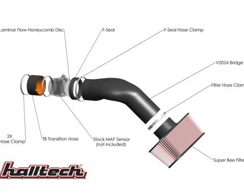 01-04 Halltech Venom II Black Air Intake