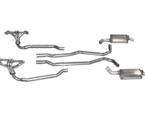 1974-1979 4 Speed and TH350 Exhaust System with Headers and Magnaflow Mufflers