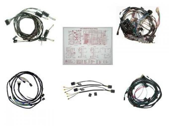 64 Wire Harness Set Convertible Manual Without Back Up Light