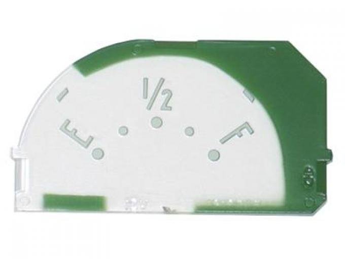 53-58 Gauge Lens Face - Fuel With Letters
