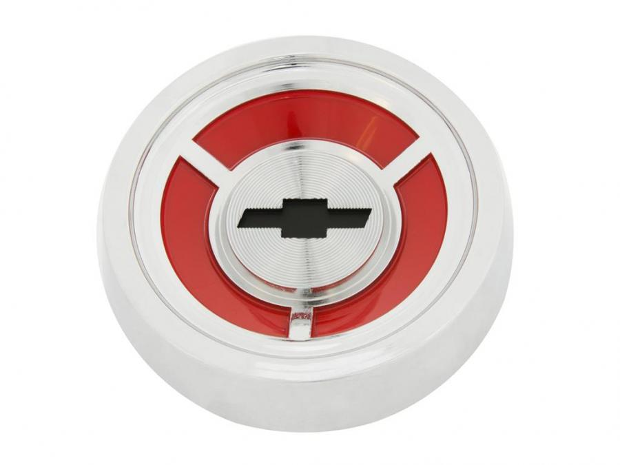 Red chevy bowtie center sales cap emblems