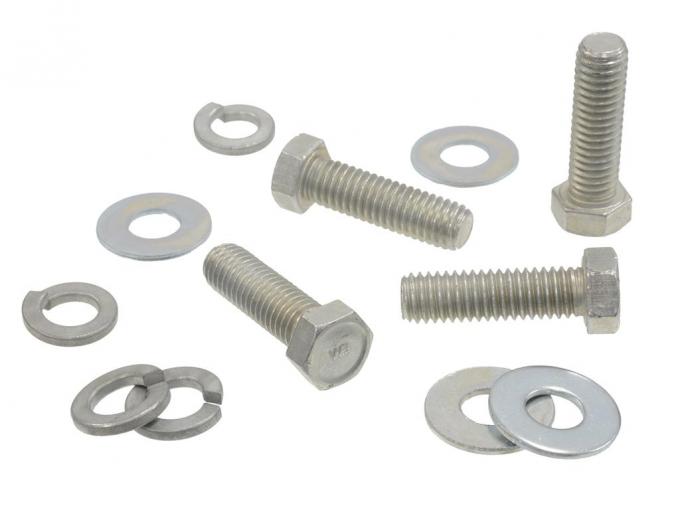 58-60 License Bumper / Bumperette Bracket Bolts Set - Rear Lower To Crossmember