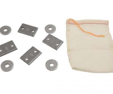 68-69 Seat Back Adjustment Shim Kit - With Bag 4 Washers 4 Shims