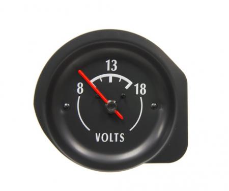 72-74 Voltmeter Gauge - White Letter