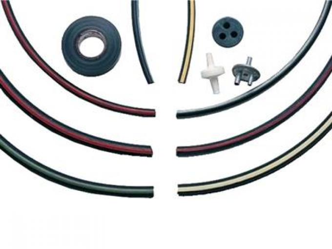 80-82 Headlight Wiper Vacuum Hose Set Deluxe