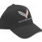 Black C7 Embroidered Logo Low Profile Brushed Cotton Twill Hat