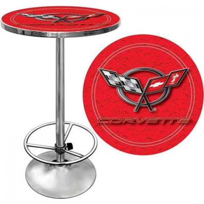 28" Red Pub Table With C5 Logo