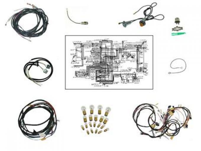 57 Manual Transmission Wire Harness - 57 Late - Deluxe