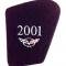 1997-2004 Underhood Display Insert With Year And C5 Logo Black Carpeted