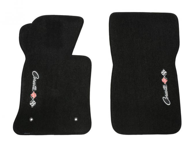 1963-1967 Black C2 Sideways Logo Floor Mat By Lloyd Design