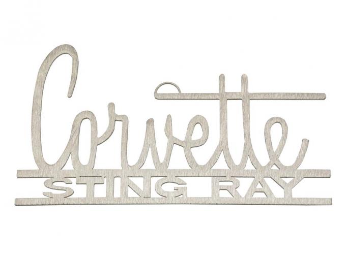 Ornament 66-65 Corvette Sting Ray Brushed Metal