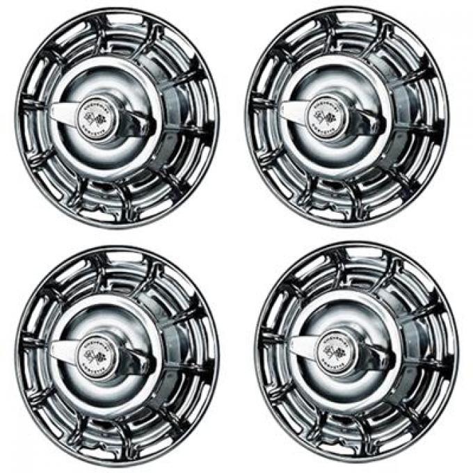 59-62 Hubcap Set - With Spinner - Imported