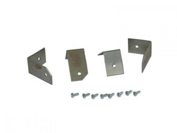 64-66 Seat Track Retainer With Screws - Set Of 4