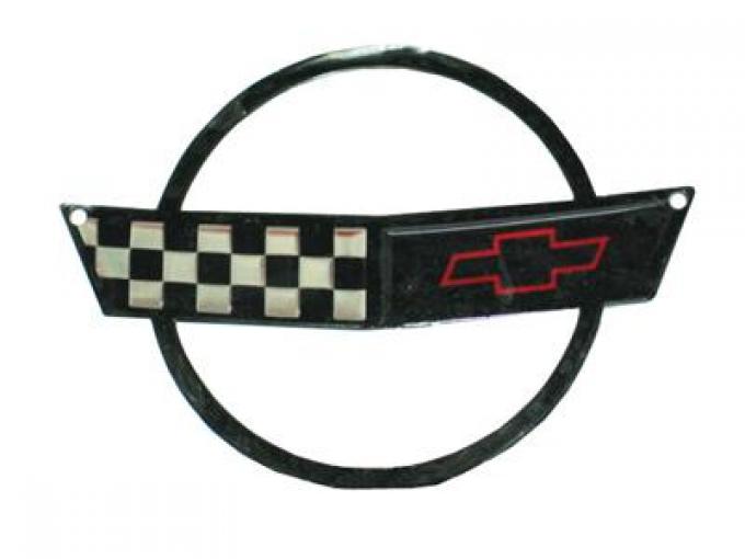 91-96 Magnet - C4 91-96 Corvette Front Emblem - 5" X 3" - Photo Steel
