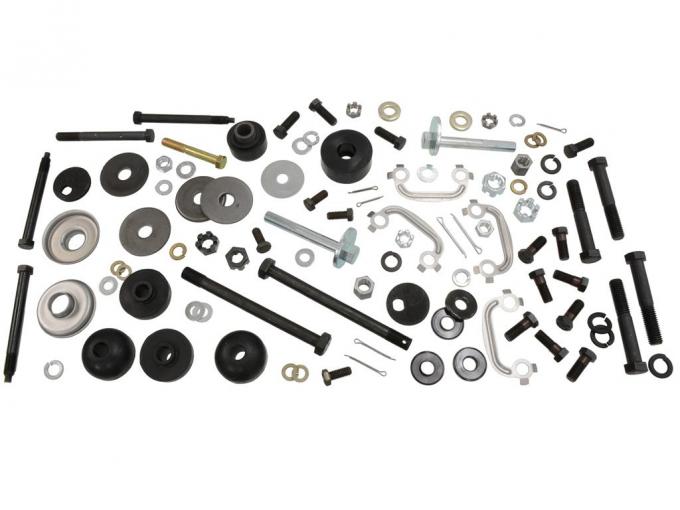 65-68 Rear Suspension Mounting Hardware Kit - Basic