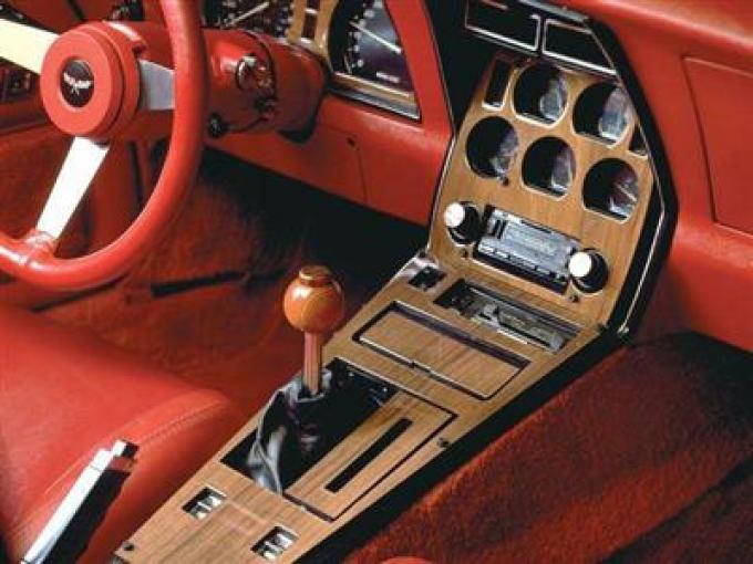 81-82 3 Piece Full Dash Kit Wood/Carbon Fiber