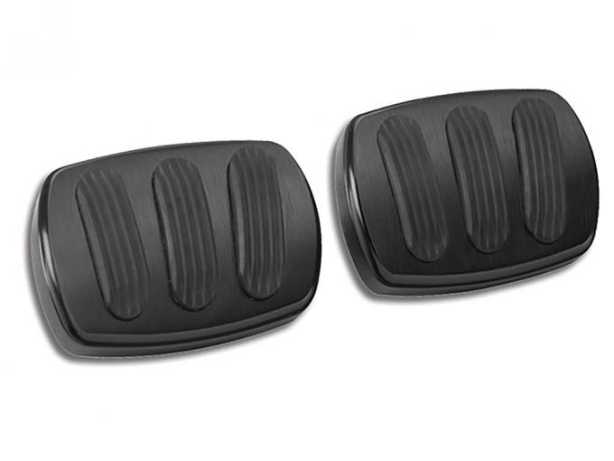 1958-1962 Black Billet / Rubber Clutch & Brake Pedal Pads