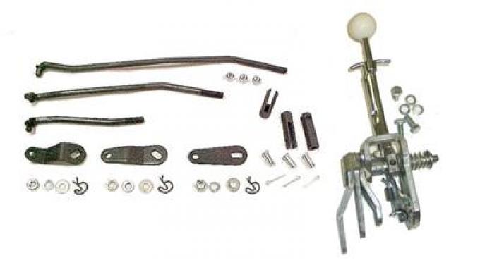 59-62 4 Speed Shifter Set With Borg Warner Linkage