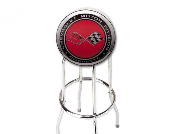 Counter Stool With Cross Flag Logo