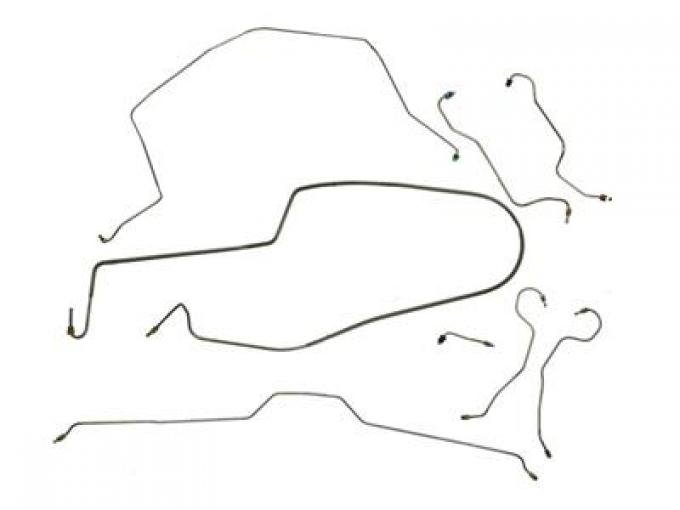 69 Brake Line Set - Stainless Steel For Full Car Power Brake