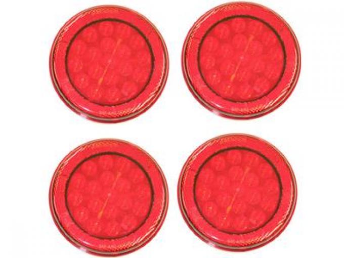 1984-1990 LED Tail Lamps - Set Of 4 (includes Load Equalizers)
