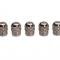 53-62 Tire / Wheel Valve Stem Caps - Metal 5 Piece Set