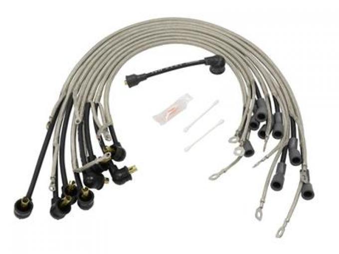 67 Spark Plug Wire Set - Correct Dated - Braided With Radio 427 1q67