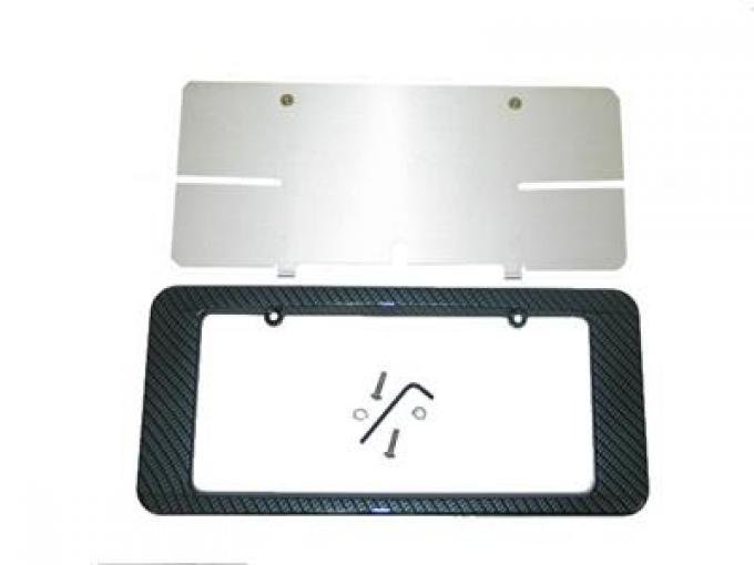 05-13 License Plate Frame / Bezel - Rear - Altec Phantom - Carbon Fiber Look