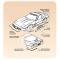 84-90 Right Rear Bumper / Fender Body Side Moulding