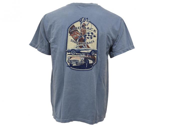 T-Shirt - Men's Blue Laid Back Since Way Back