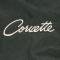 Jacket Womens Black Furry Fleece With Corvette Script