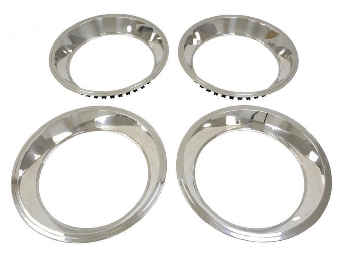 1967-1968 Rally Wheel Trim Ring - 15" X 6" Or 15" X 7" Replacement - Set of 4