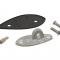 75-79 Mirror - Left Outside Chrome With Mount Kit Large Head