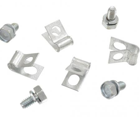 63-75 Deck Lid Release Cable Clamps with Bolts