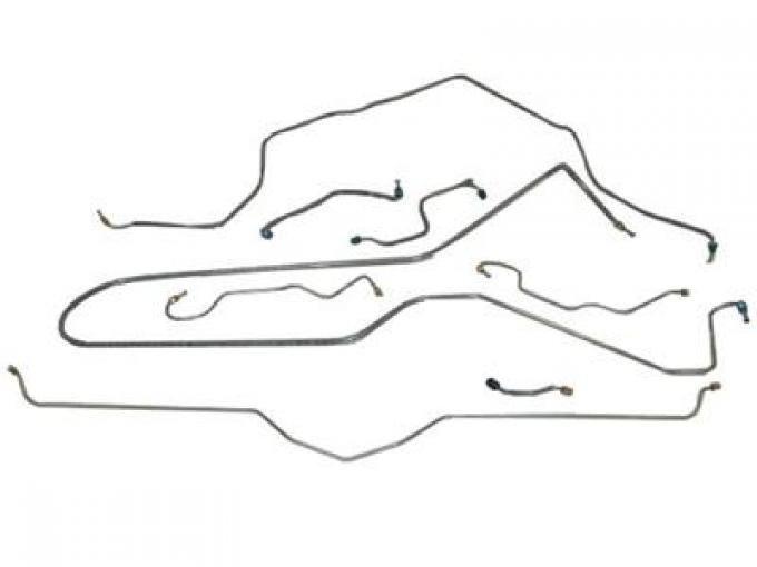 70-73 Brake Line Set - Steel For Full Car Standard