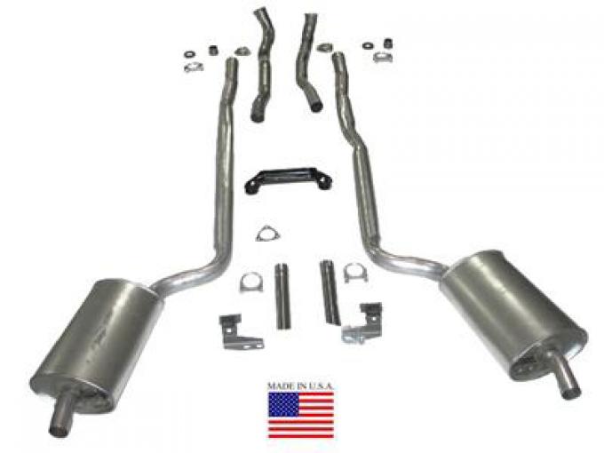 1965-1967 Deluxe Exhaust System 427 Automatic With OEM Style Welded Mufflers