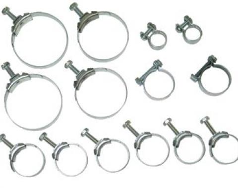 69 Radiator And Heater Hose Clamp Set - 427 All (correct Wittek) - 14 Pieces