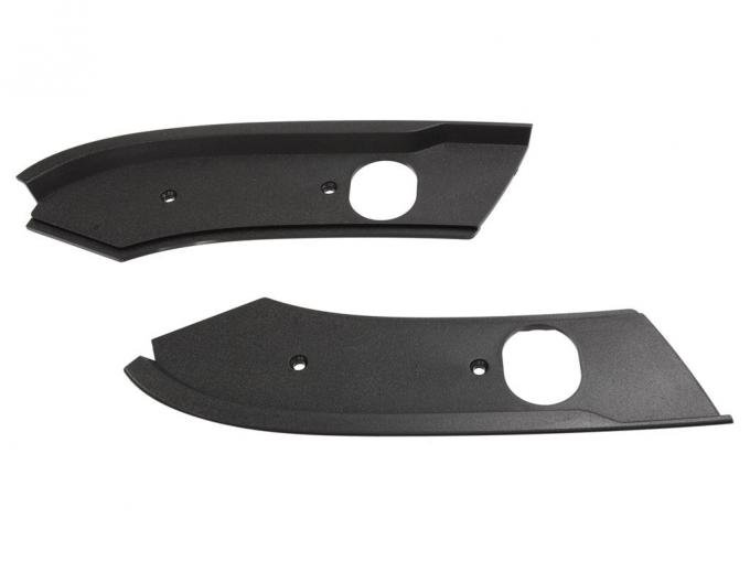 86-88 Windshield Header End Moulding / Roof Latch Trim Plate - Convertible