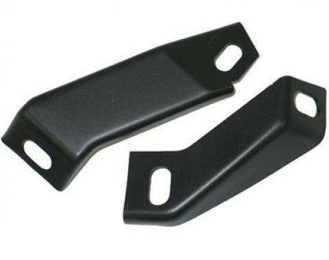 70-72 Fan Shroud Lower To Crossmember Mount Brackets - For Metal Shroud - Pair