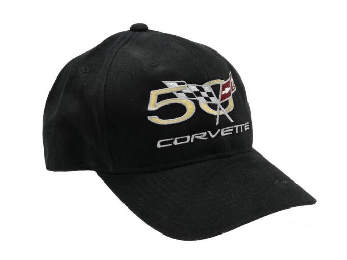 Hat - Black Twill With 50th Anniversary Logo