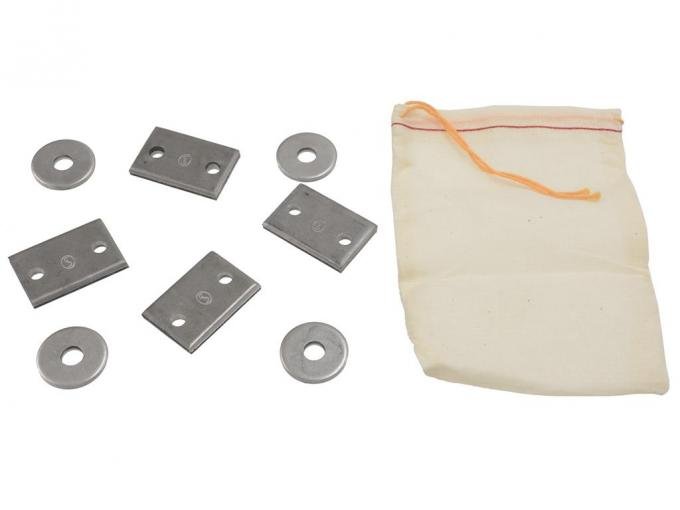 68-69 Seat Back Adjustment Shim Kit - With Bag 4 Washers 4 Shims