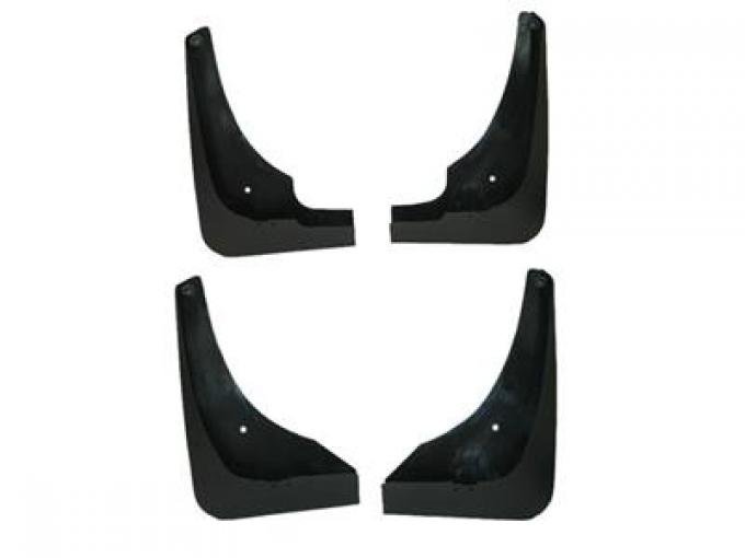 1997-2004 Fender Splash Guard Front And Rear Altec Molded Black 4 Pieces