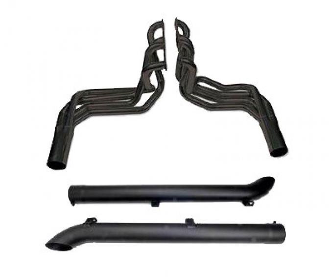 63-82 Side Mount Exhaust Set 327 / 350 Black By Dougs